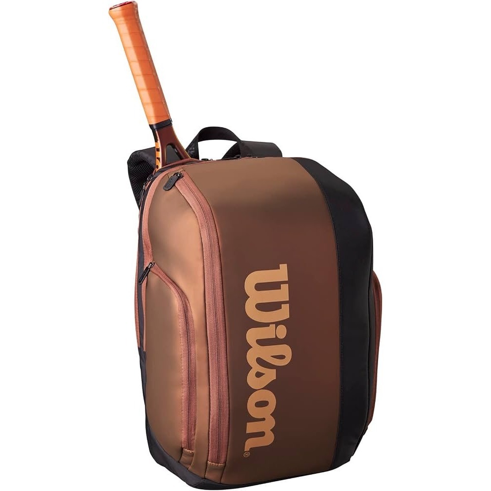 Wilson Pro Staff v14 Super Tour Tennis Backpack Brown Black WR8024601001